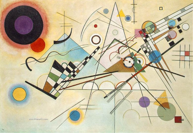 Composición nº 41 por Wassily Kandinsky, abstracción geométrica.