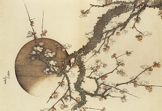 Hermoso grabado japonés del paisajista Hokusai, inspirador para Wright de la arquitectura orgánica.