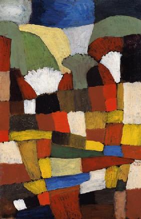 Pintura colorista de Paul Klee, estimulante profesor de la Bauhaus.