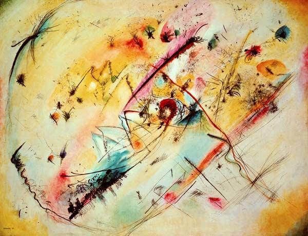 Pintura de Kandinsky de hermosos colores.